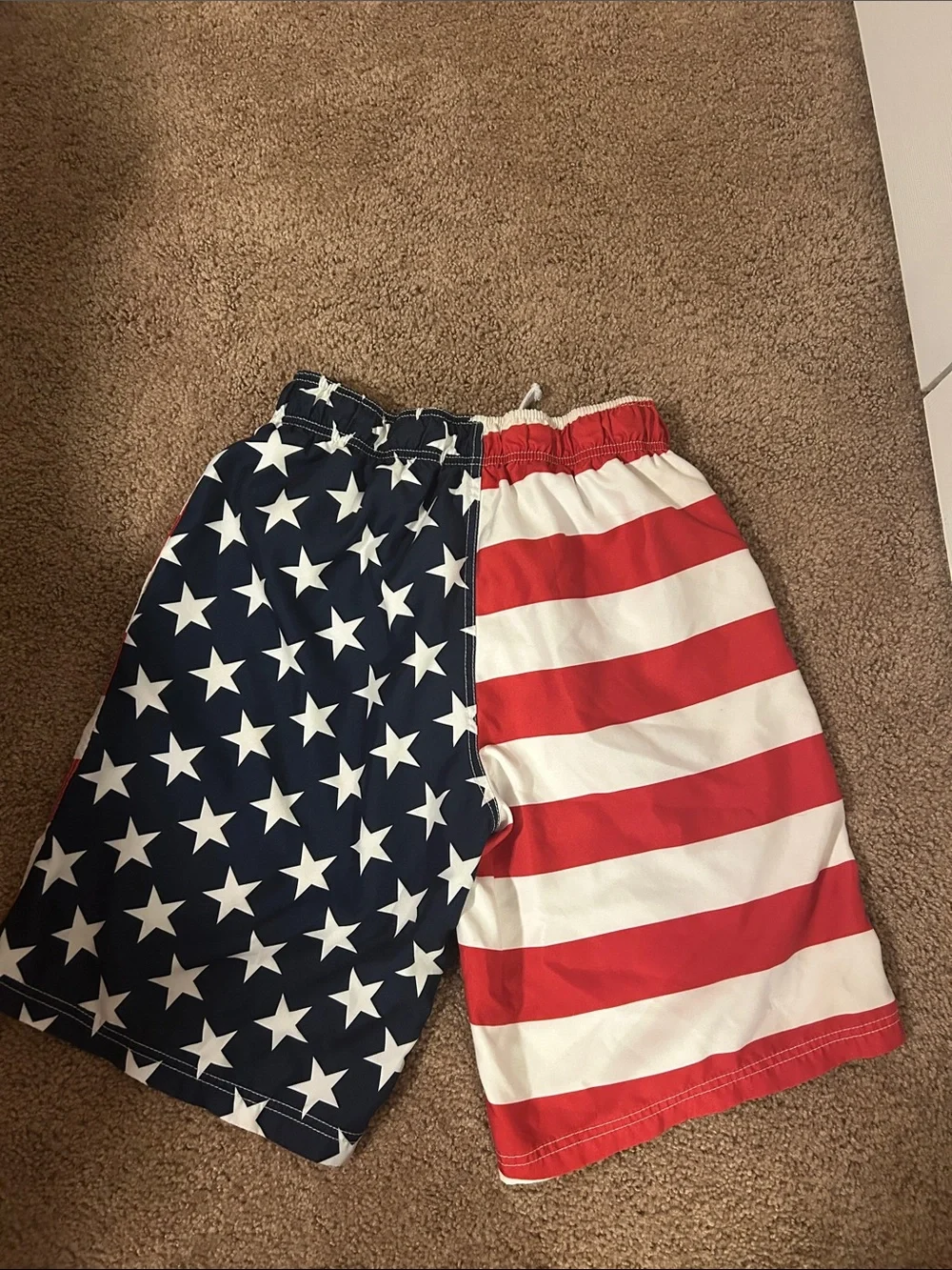 Men’s Stars & Stripes Swim Shorts - Red, White & Blue